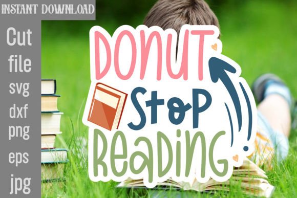 Download Donut Stop Reading SVG Cut File - Premium Resources