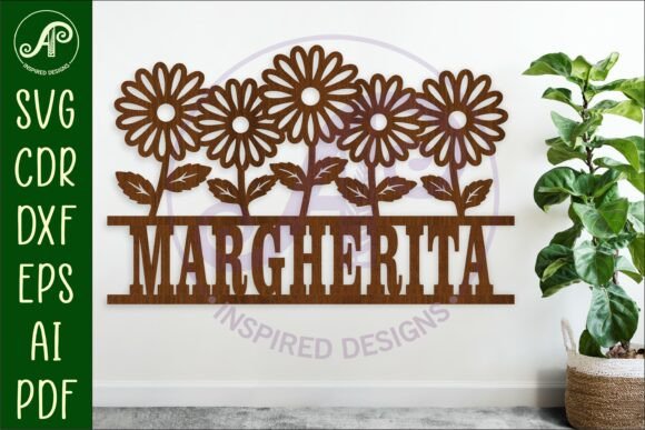 Download Daisy Flowers Personalized Name Sign - Personalized name sign Collection