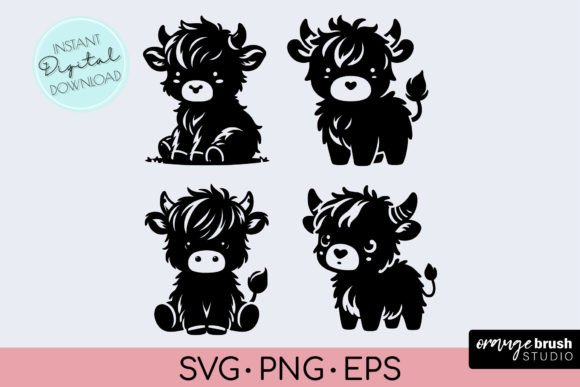 Download Highland Cow SVG for Cricut - Baby Cow - Premium Resources